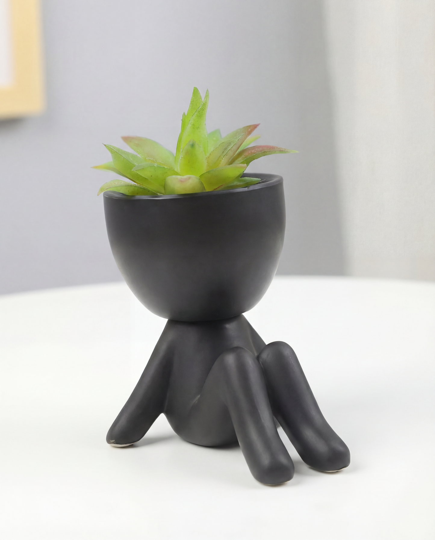 Decoratieve Bloempot – Mensfiguur Design