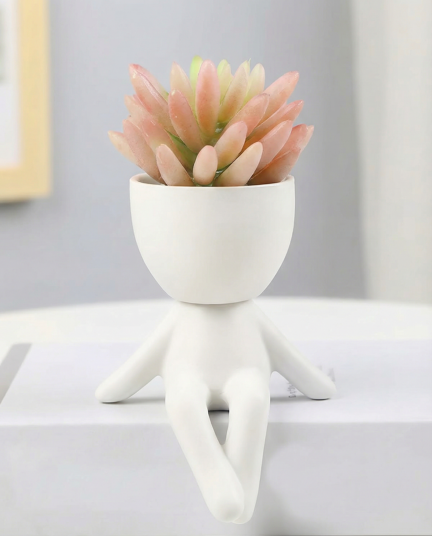 Decoratieve Bloempot – Mensfiguur Design